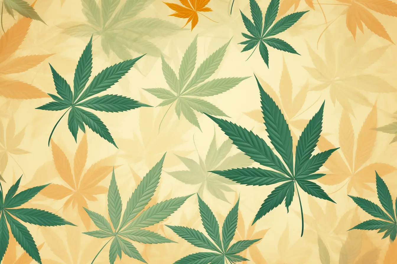 Pastellfarbene Cannabisblätter: Eine stilvolle Wahl für den Cannabis Social Club in Freiburg Cannabis Social Club Freiburg: Ein Bild, das die Kreativität des Clubs zeigt